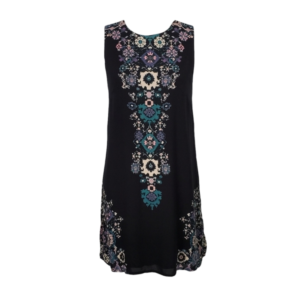 rban Outfitters Ecote Geometric Dress M - Open Back Boho Indie Sleaze Shift